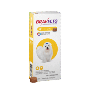 Antipulgas Bravecto 2 a 4,5 kg para Cães 112,5 mg 1 comprimido