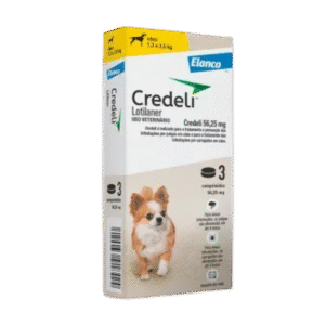 Antipulgas Credeli 56,25mg Cães 1,3 a 2,5 kg 3 comprimidos