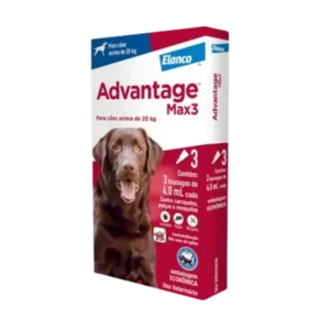 Antipulgas E Carrapato Advantage Max3 Cães Acima 25kg Elanco