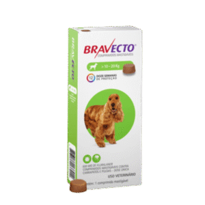 Antipulgas e Carrapatos Bravecto 10 kg a 20 kg Cães 500mg 1 comprimido