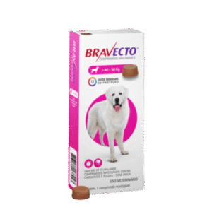 Antipulgas e Carrapatos Bravecto 40 a 56 kg Cães 1400mg 1 comprimido
