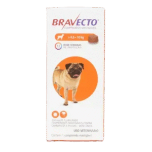Antipulgas e Carrapatos Bravecto 4,5 a 10 kg para Cães 250mg 1 comprimido