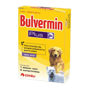 Bulvermin Plus Vermicida para Cães 4 Comprimidos