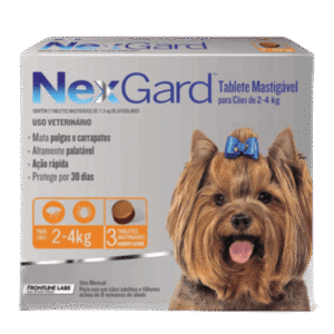 Nexgard Antipulgas e Carrapatos para Cachorros de 2 a 4kg 3 tabletes