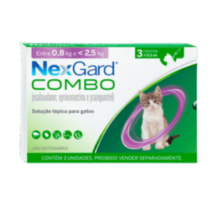 Nexgard Combo Antipulgas Gatos até 2,5 kg 3 pipetas