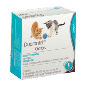 Vermífugo Duprantel para Gatos com 4 Comprimidos