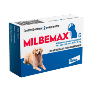 Vermífugo Milbemax C Cães 5 a 25kg 2 comprimidos