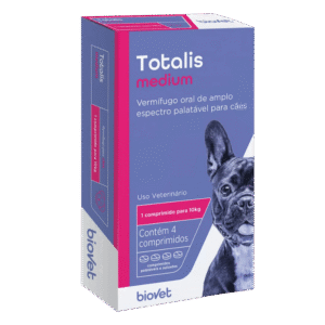 Vermífugo Totalis Medium para Cães 4 comprimidos