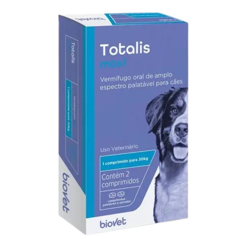 Vermífugo Totalis Mini para Cães 2 comprimidos