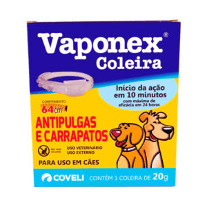 Coleira Antipulgas E Carrapatos Coveli Vaponex - 64Cm