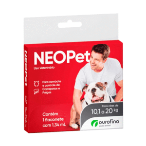 Antipulgas e Carrapatos Neopet Cães 10,1 a 20kg 1,34 ml